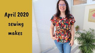 Trying on my 8 Sewing Makes for April