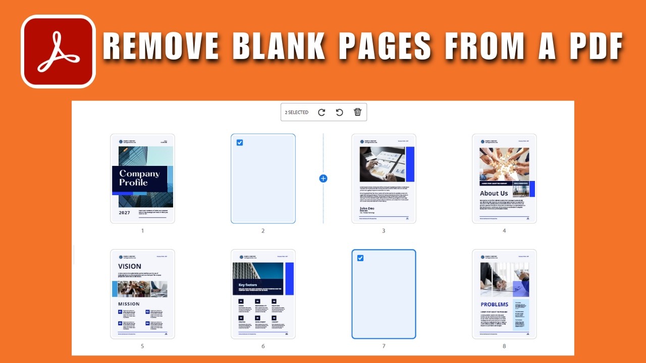 How to Quickly Remove Blank Pages from a PDF in Adobe Acrobat 2026 ...