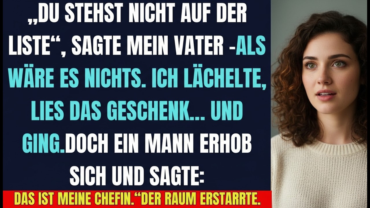 Ich brachte ein Geschenk… und ging  Doch ein Mann stand auf ‚Das ist meine Chefin!‘