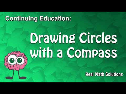 Video: Jaký kruh se kreslí pomocí kompasu?