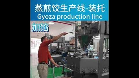 【Gyoza production line】蒸煎饺生产线-装托