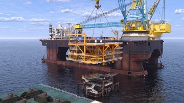 Offshore Animation | Installing Jackets and Oil Platforms with Advanced Techniques
