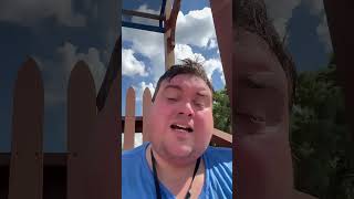 Fat Testing Snow Stormers Water Slide at Disney’s Blizzard Beach