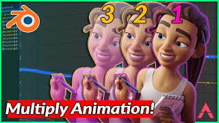 Celebrity Apply Same Animation to Multiple Characters in Blender  | Bring in the same rig multiple times! Net Worth