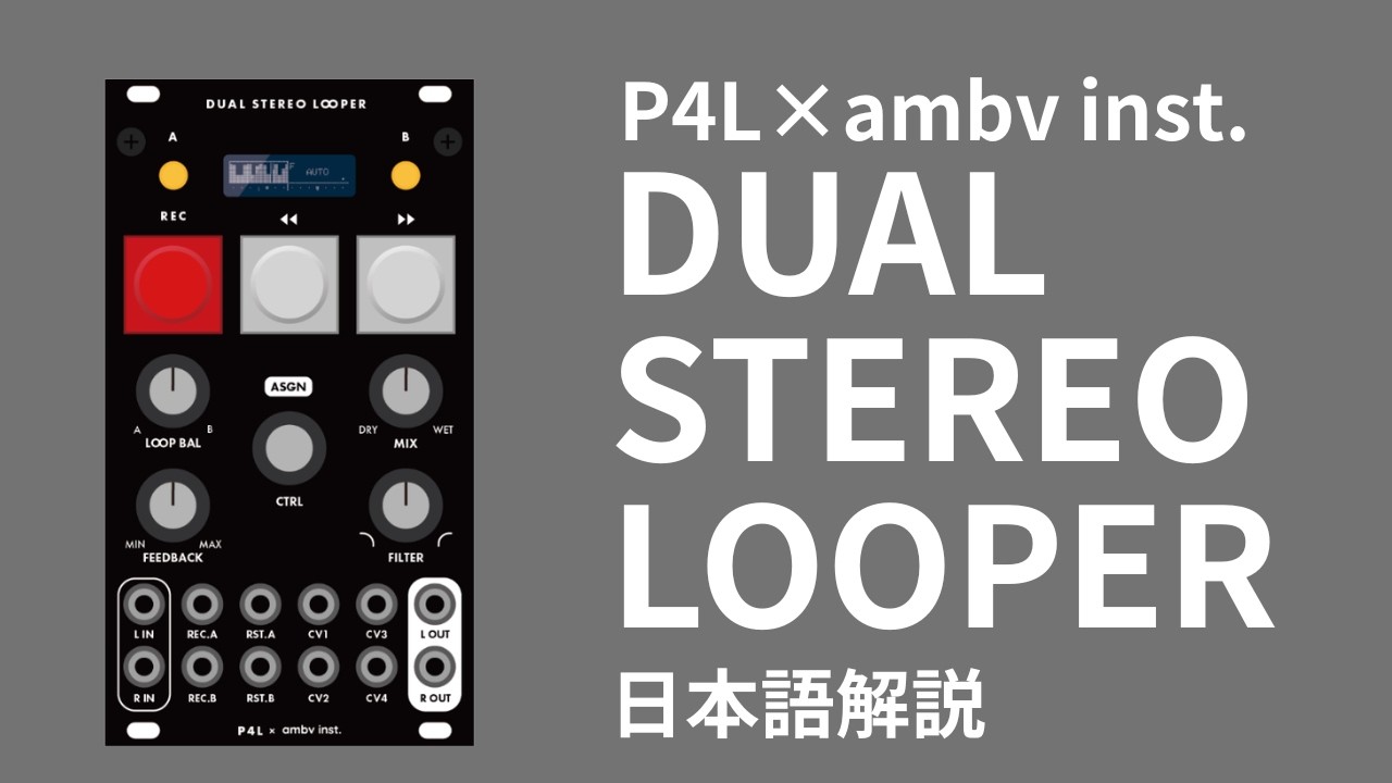 日本語解説】P4L Dual Stereo Looper ／デュアルステレオルーパー