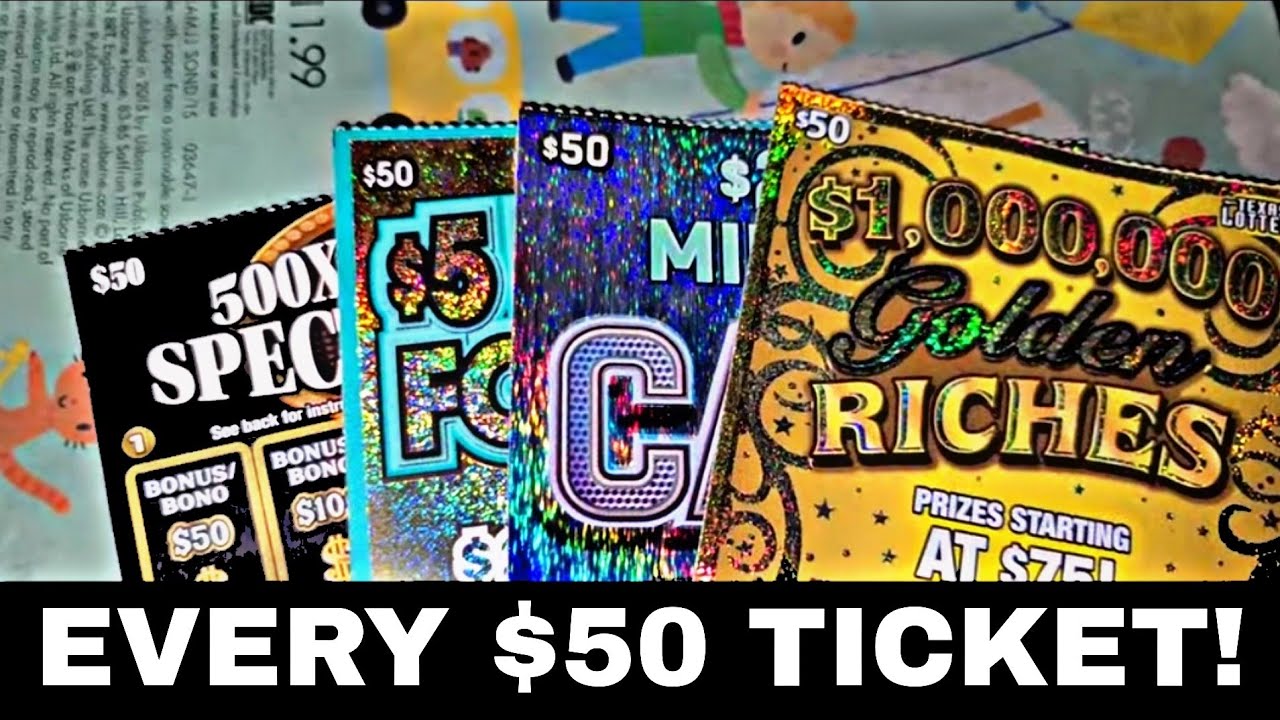 EVERY 50 Texas Lottery scratch off ticket!ARPLATINUM YouTube