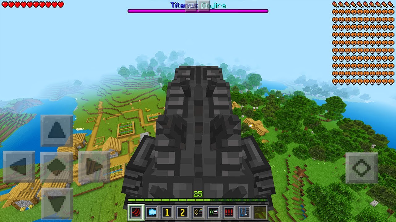 Играю за ГОДЗИЛЛУ в Minecraft Pocket Edition...