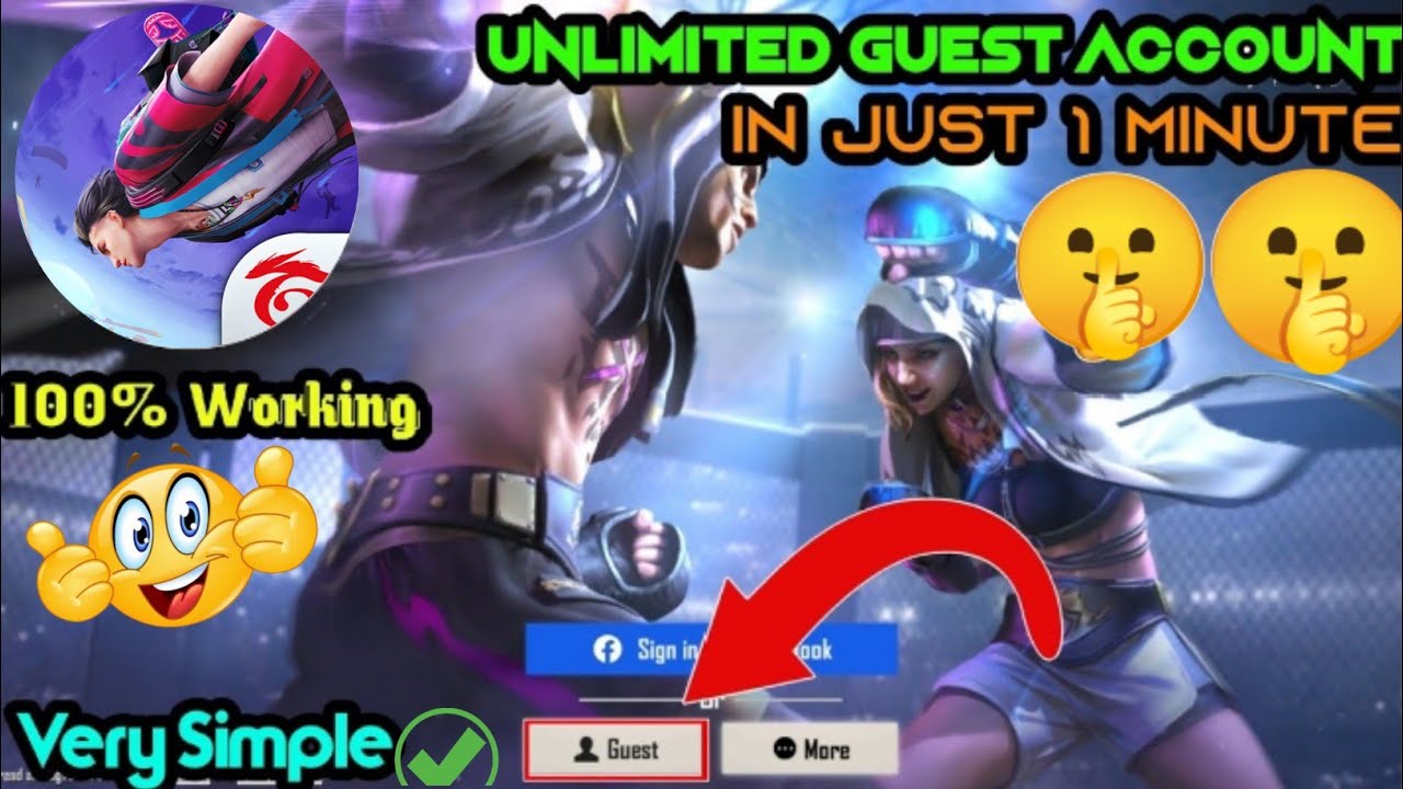 HOW TO MAKE UNLIMITED GUEST ACCOUNT IN FREEFIRE / HOW To del