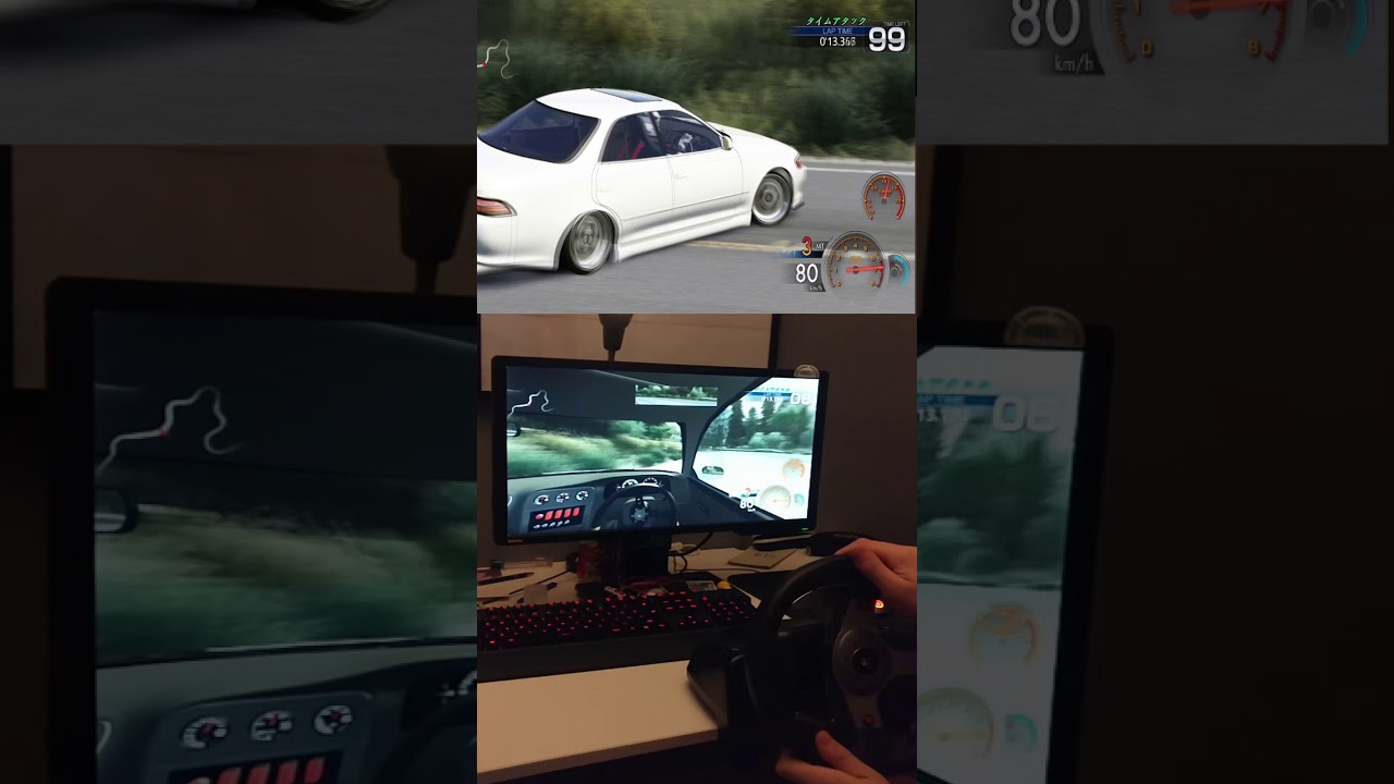 Dosoujin touge 1990 drift Mark II Assetto Corsa (g25 sound test)