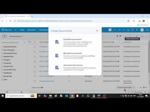 How to Create Assessments on Zoho Recruit | Zoho Recruit