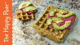 VEGAN FALAFEL WAFFLE | THE HAPPY PEAR