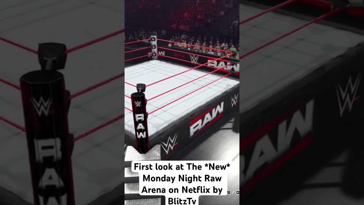 First look at The *New* Monday Night Raw Arena on Netflix in wwe2k24