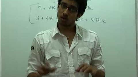 Reaction with air and phosphorous - s-block elements part 9