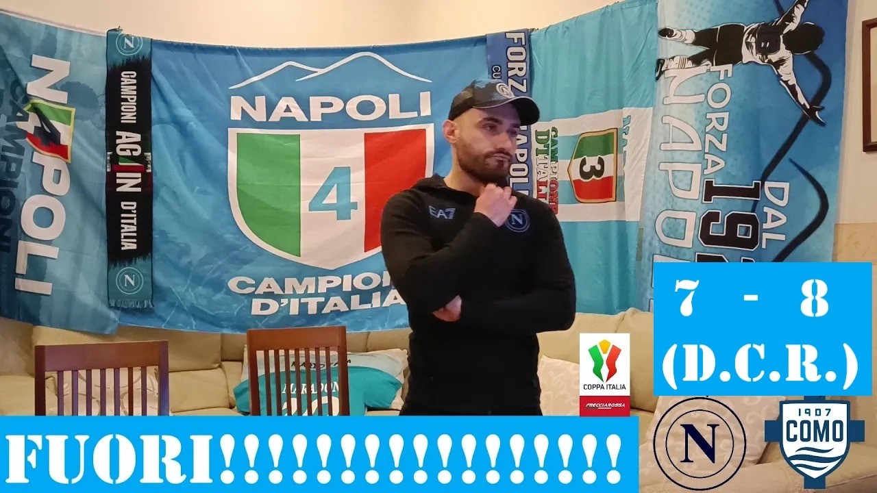 Napoli - Como 7-8 (D.C.R.) | 10-02-2026 | Quarti di Finale Coppa Italia | Live Reaction Casa Cuomo |
