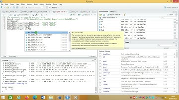 Commande essentielle (as.numerci et as.factor) sur Rstudio