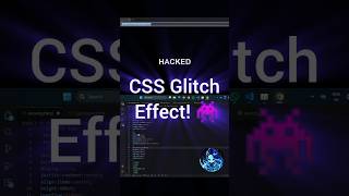 Code a Hacker Glitch Effect in CSS! 👾😱 #viral #trending #coding #glitcheffect #shorts