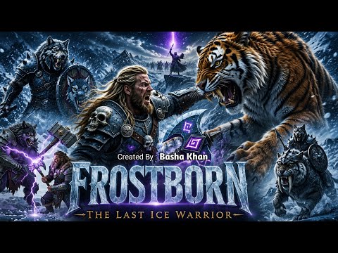 ❄️ FROSTBORN: The Last Ice Warrior ❄️ #Frostborn #TheLastIceWarrior #Fantasy #Viking #Warrior #Tiger