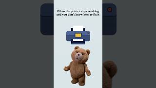 When the printer stops working and you don't know how to fix it #printertales #printerproblems