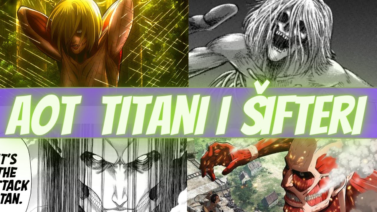 Svaki Titan i Šifter Objašnjen | Attack on Titan/Shingeki no Kyojin (Ima Spojlera)