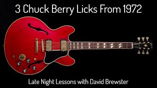 3 Chuck Berry Licks From 1972