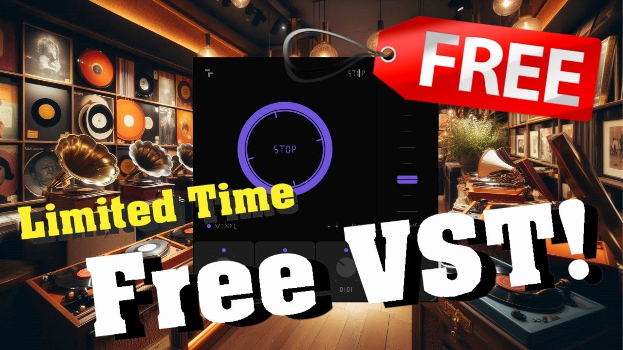 【Limited Time Free!】GREAT New Vinyl Stop Simulator VST! Stop by TapeFi