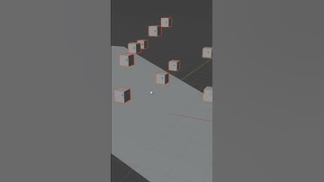 How to drop objects in blender