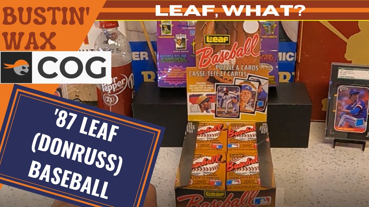1987 Leaf Baseball Card Box Break Donruss Leaf Wax Pack Box YouTube