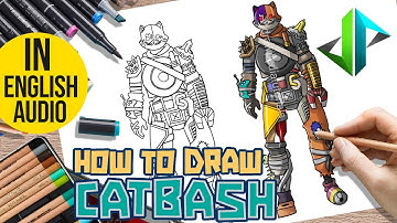 [DRAWPEDIA] HOW TO DRAW *NEW* CATBASH from FORTNITE - STEP BY STEP DRAWING TUTORIAL