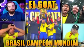 IBAI, DjMario, Westcol, and more streamers react to Brazil vs. Colombia Kings League World Cup