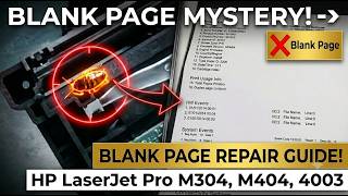 How to Fix Blank Page Printing on HP LaserJet Pro 4003 M304, M404 Series