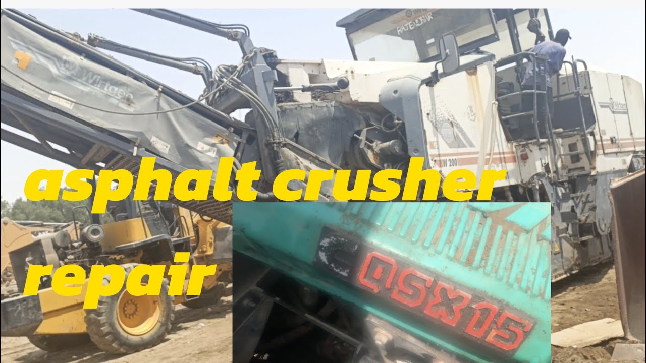 Mobile asphalt crusher repair/change injector Qsx-15 engine model 