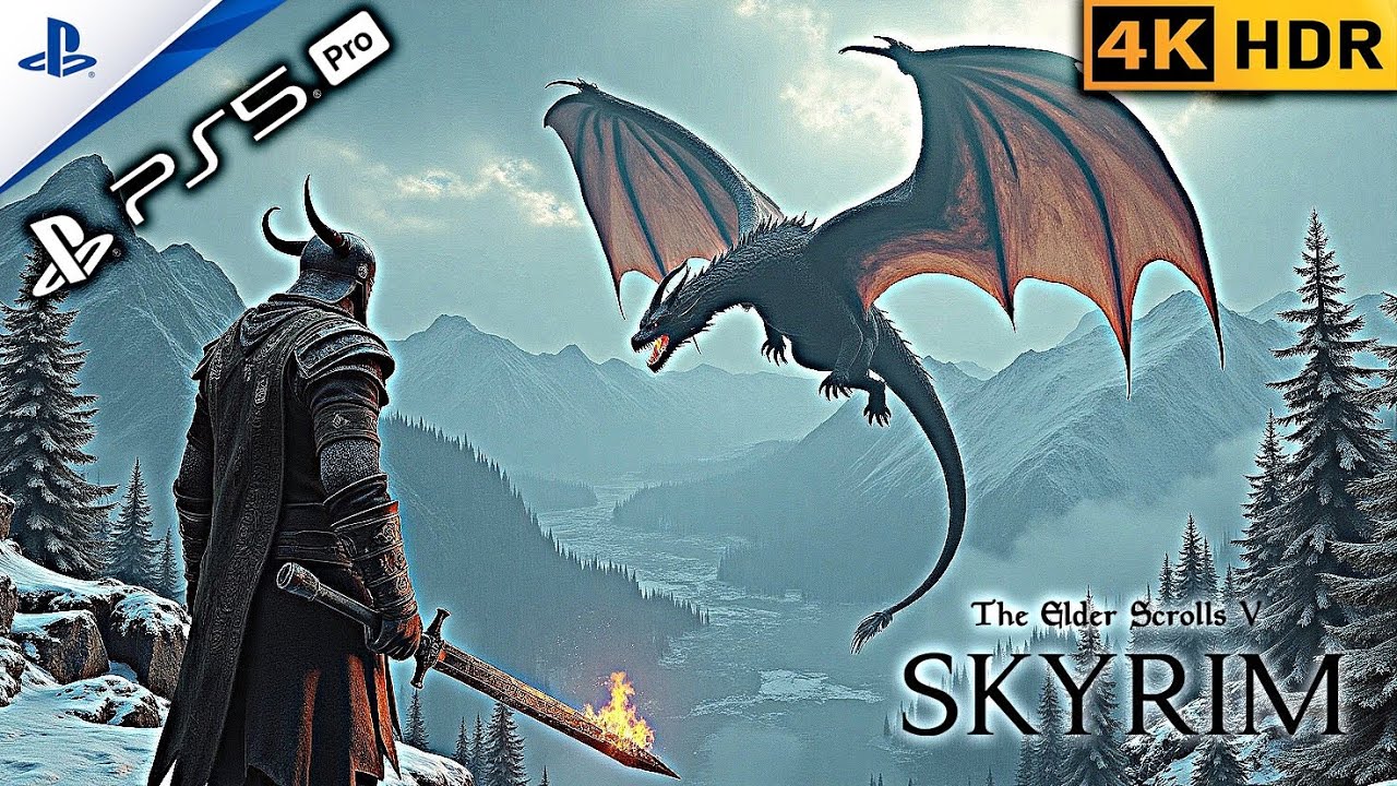PS5 Pro – The Elder Scrolls V: Skyrim Ultra High Graphics Gameplay (4K 60FPS HDR)