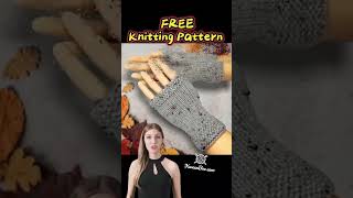 Super Simple Knitting Pattern to Make Fingerless Gloves - Knit on Straight Needles #knittingpattern