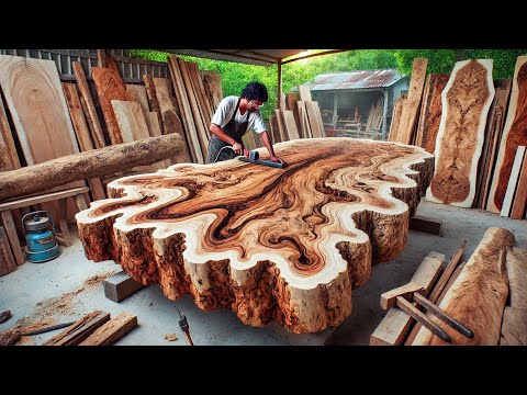 These Carpenters Are Very Skillful In Creating Valuable Wooden Objects In The Simplest Way