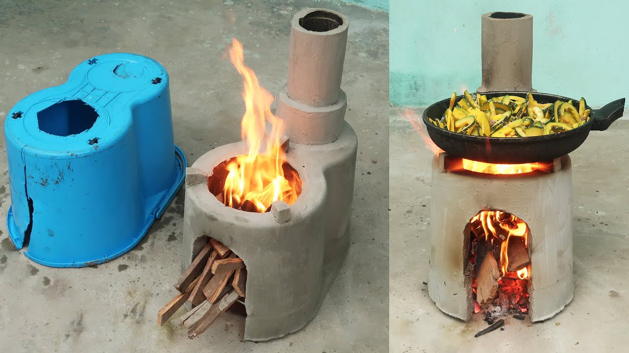 DIY Smokeless Stove Cement From Plastic Containers | Great Wood Stove