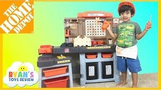 The Home Depot Pro Play Workshop and Utility Bench Step 2 Toys For Kids Ryan ToysReview - Tv AV