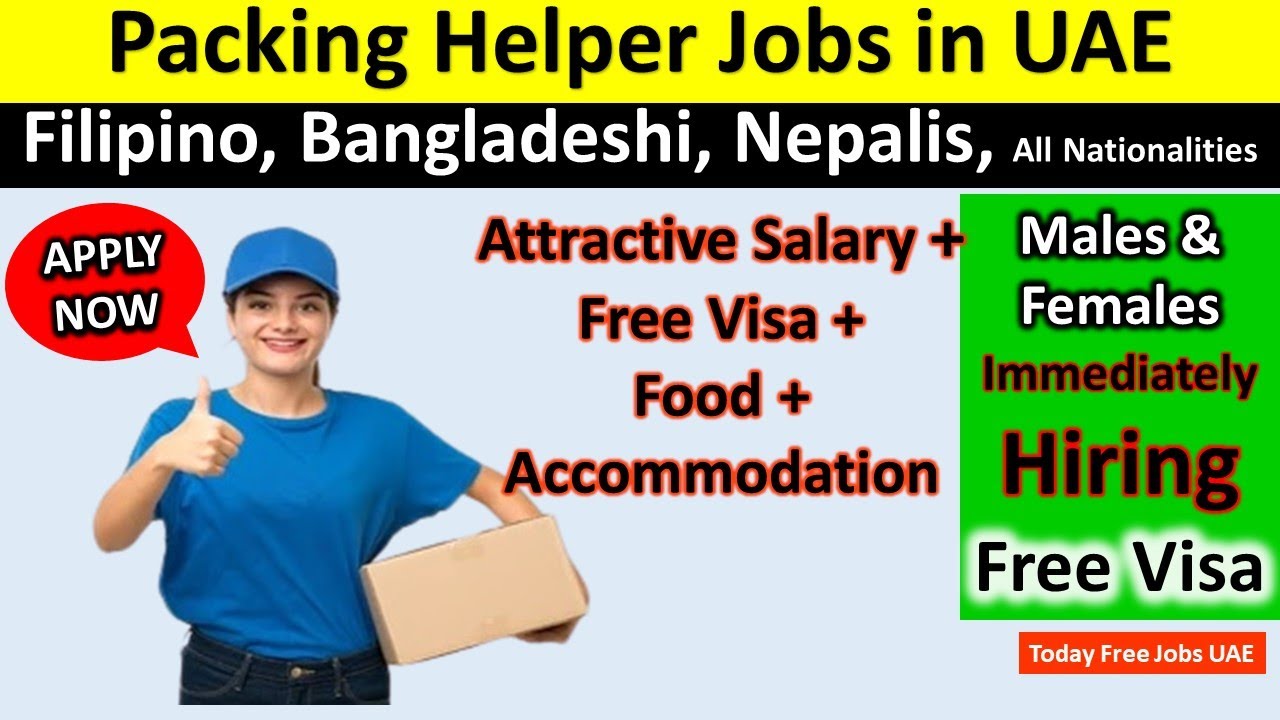 Urgently Required Supervisor, Packing Helper, Cleaner’s, Storekeepers