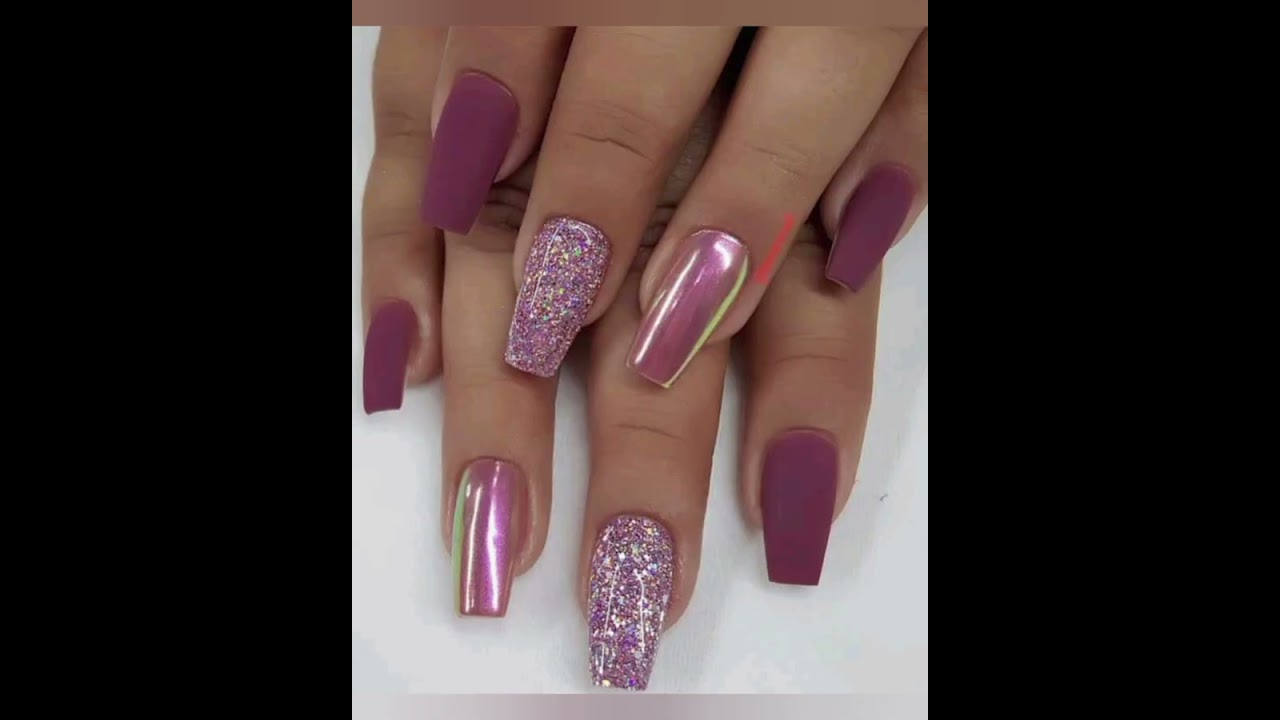 Gillters Nails Art || Beautifull Shimmer Nails Art