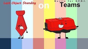 If Last Object Standing Characters were on BFB Teams (Expansion, now with 24 contestants)
