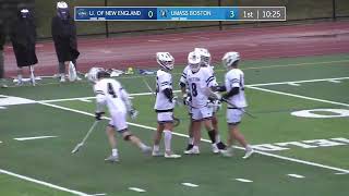 UMass Boston Men's Lacrosse vs. the University of New England (3/12/22)