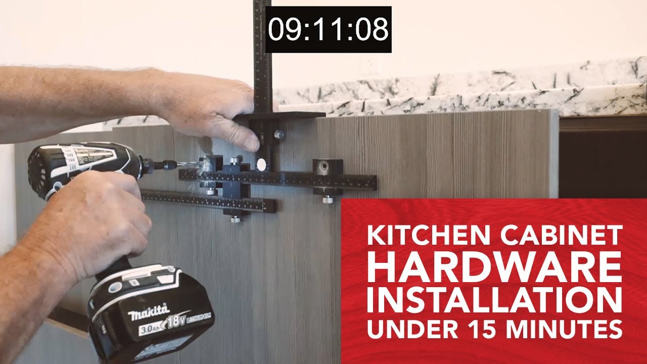 Entire kitchen hardware installation under 15 minutes YouTube