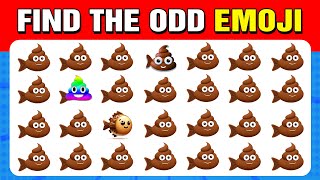 94 Puzzles for GENIUS | Find the ODD emoji out -  Fish Edition 🐟 Easy, Medium, Hard Levels Quiz