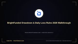 BrightFunded Drawdown & Daily Loss Rules 2026 Walkthrough