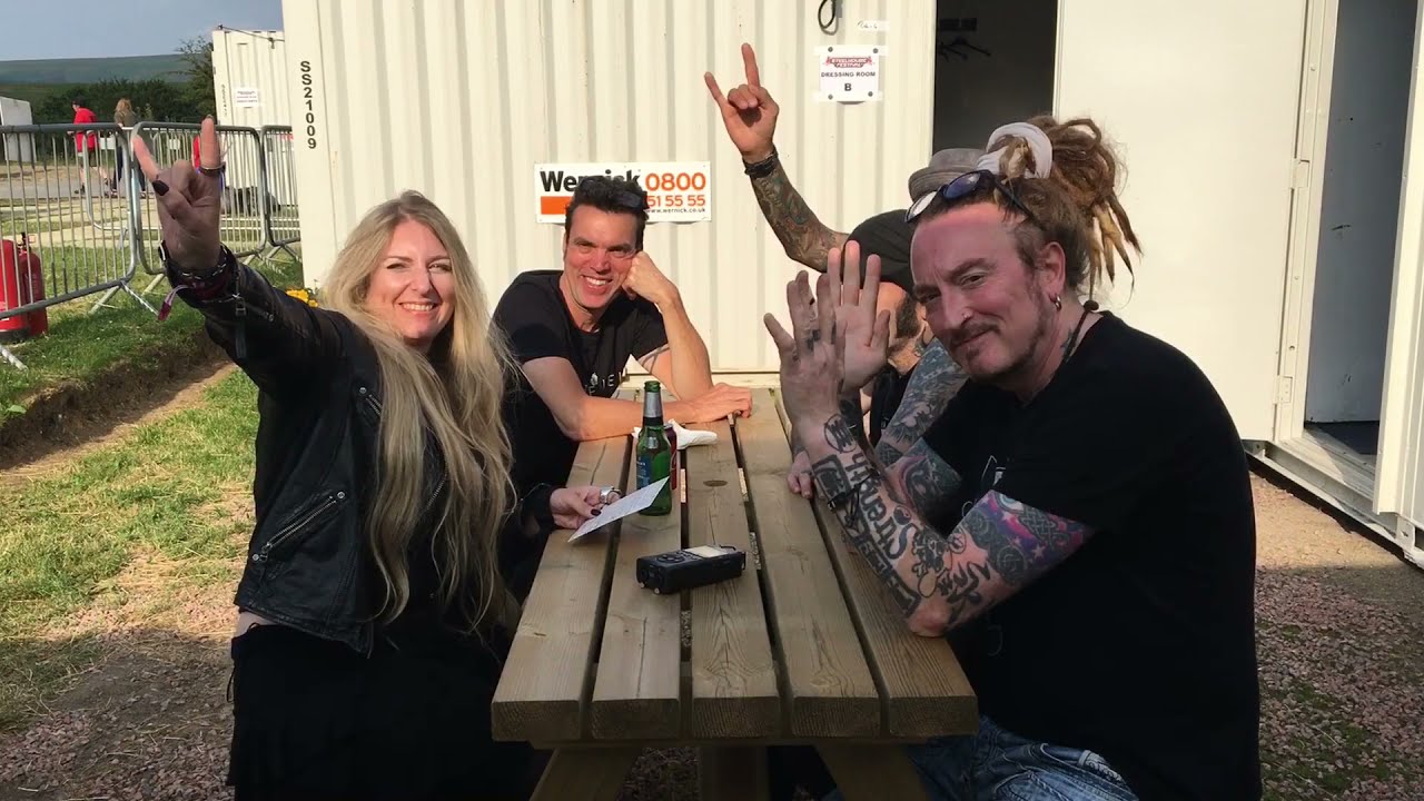 Wildhearts interview at Steelhouse 2021 with Dawn Osborne of TotalRock