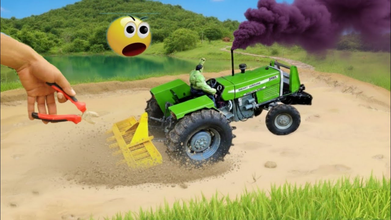 Powerful DIY Tractor & Plough Science Project‎⁨ |TOP Creative Sentifaic Idea@MiniCreator4