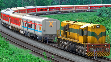 WDS6AD SHUNT LHB EXPRESS TRAIN | BUMPY RAILROAD | RAILWORKS | INDIAN TRAIN SIMULATOR GAMEPLAY