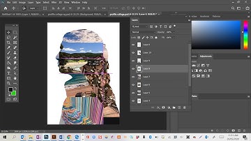 Photoshop silhouette collage