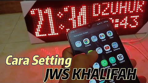 CARA SETTING JWS | JAM DIGITAL KHALIFAH JWS 2 PANEL