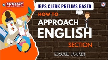 ENGLISH MODEL QUESTIONS FOR IBPS CLERK PRELIMS | Suresh IAS Academy