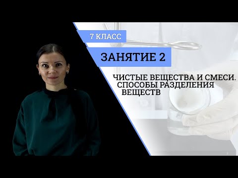 Занятие 2 | Чистые вещества и смеси. Способы разделения смесей | Курс химии | 7 класс